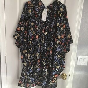 Floral Print Kimono